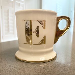 Anthropologie Monogram Mug - Letter E